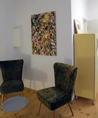 Ein Sitzbereich in der Unterkunft Stadtvilla Rosengasse 7