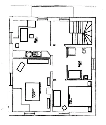 Grundriss der Unterkunft Ferienwohnung Mund