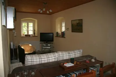 TV/Unterhaltungsangebot in der Unterkunft FEWO im sanierten Fachwerkhaus