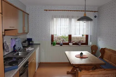 Küche/Küchenzeile in der Unterkunft Ferienwohnung Illgen