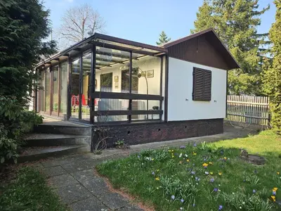Ein Garten an der Unterkunft Ferienhaus Maxen