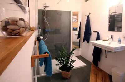 Ein Badezimmer in der Unterkunft Altstadt Ferienwohnung Torgau