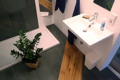 Ein Badezimmer in der Unterkunft Altstadt Ferienwohnung Torgau
