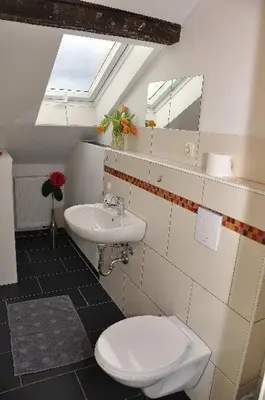 Ein Badezimmer in der Unterkunft 4R Fewo Altstadtblick -L15