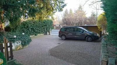Ein Garten an der Unterkunft Ferienwohnung 