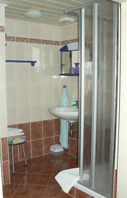 Ein Badezimmer in der Unterkunft Zimmervermietung Heide Fiege