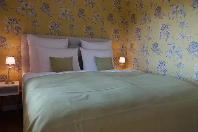 Ein Bett oder Betten in einem Zimmer der Unterkunft Rittergut Rottewitz
