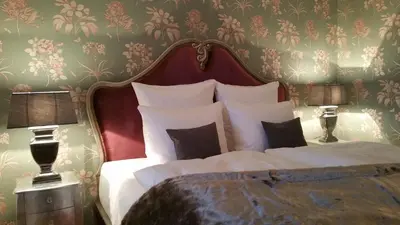 Ein Bett oder Betten in einem Zimmer der Unterkunft Rittergut Rottewitz