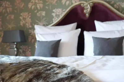 Ein Bett oder Betten in einem Zimmer der Unterkunft Rittergut Rottewitz