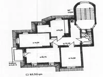 Grundriss der Unterkunft Villa Eschebach - Ferienwohnung