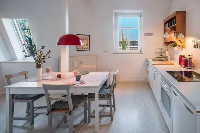 Küche/Küchenzeile in der Unterkunft Villa Eschebach - Ferienwohnung