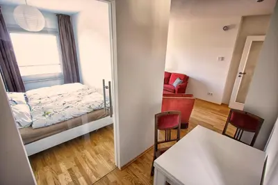 Ein Bett oder Betten in einem Zimmer der Unterkunft Dresden grüßt seine Gäste