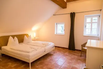 Ein Bett oder Betten in einem Zimmer der Unterkunft Villa Elise