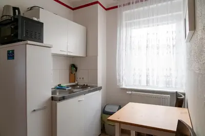 Küche/Küchenzeile in der Unterkunft Hostel Senftenberg