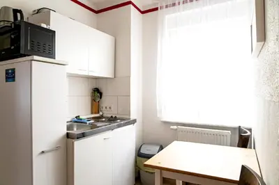 Küche/Küchenzeile in der Unterkunft Hostel Senftenberg