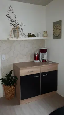 Küche/Küchenzeile in der Unterkunft Ferienwohnung Hoffmann