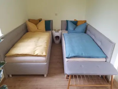Ein Sitzbereich in der Unterkunft Ferienapartements Girrbach