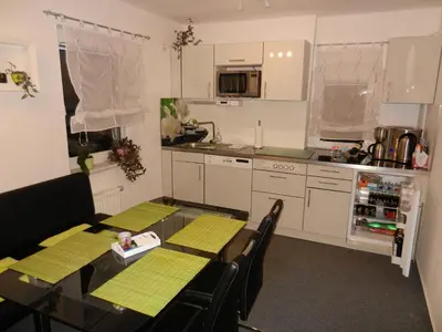 Küche/Küchenzeile in der Unterkunft Ferienapartements Girrbach