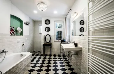 Ein Badezimmer in der Unterkunft Ferienapartments Gohrisch Villa Schönblick