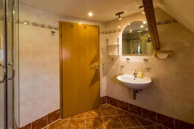 Ein Badezimmer in der Unterkunft Ferienwohnung Löffler