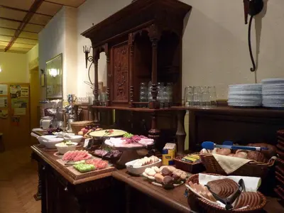 Essen in der Pension oder in der Nähe