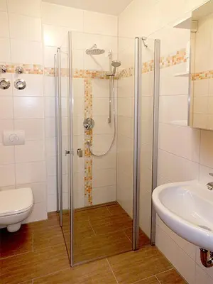 Ein Badezimmer in der Unterkunft Ferienwohnungen 