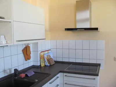 Küche/Küchenzeile in der Unterkunft Ferienwohnung Voss 2