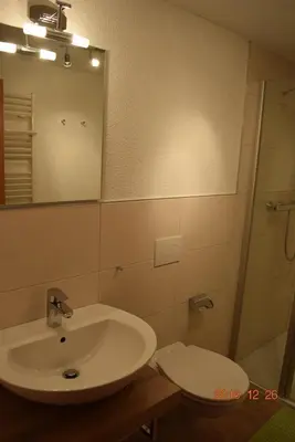 Ein Badezimmer in der Unterkunft Ferienwohnungen Auszeit Ausblick