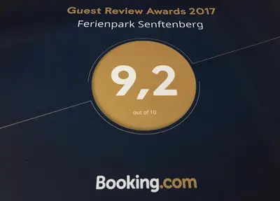 Ein Zertifikat, Auszeichnung, Logo oder anderes Dokument, das in der Unterkunft Ferienpark Senftenberg ausgestellt ist