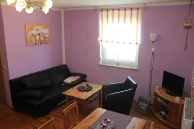 TV/Unterhaltungsangebot in der Unterkunft Ferienwohnung am Erlermuhlenbach