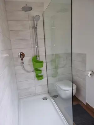 Ein Badezimmer in der Unterkunft Pension 