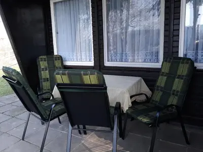 Ein Sitzbereich in der Unterkunft Ferienhaus Lilienstein