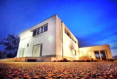 Das Gebäude in dem sich die Pension befindet