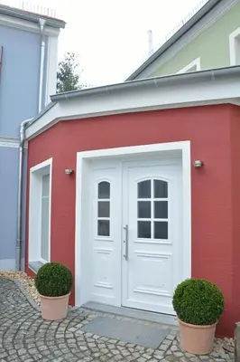 Das Gebäude in dem sich die Pension befindet