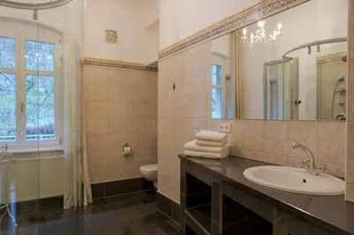 Ein Badezimmer in der Unterkunft Villa Elbufer