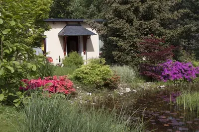 Ein Garten an der Unterkunft Ferienhaus 