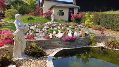 Ein Garten an der Unterkunft Ferienhaus 