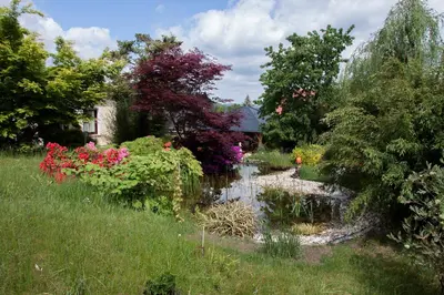Ein Garten an der Unterkunft Ferienhaus 