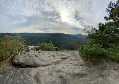 Naturlandschaft in der Nähe des Ferienhauses