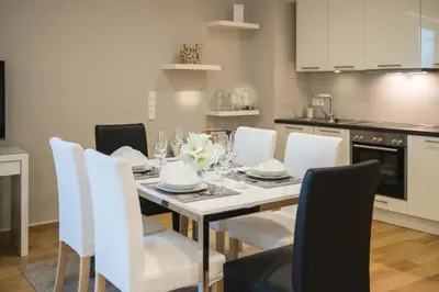 Küche/Küchenzeile in der Unterkunft Schöne Wohnung am Dresdner Zwinger