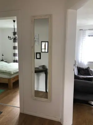 Ein Bett oder Betten in einem Zimmer der Unterkunft Wohlfühloase Dresden Nickern