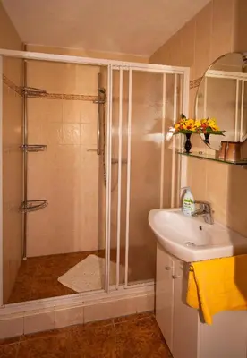 Ein Badezimmer in der Unterkunft Ferienwohnung Gottlöber