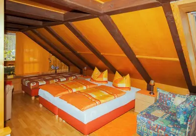 Ein Bett oder Betten in einem Zimmer der Unterkunft Ferienwohnung Gottlöber