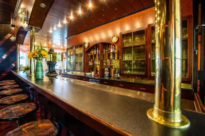Lounge oder Bar in der Unterkunft Hotel Gasthof zur Heinzebank
