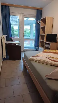 Ein Bett oder Betten in einem Zimmer der Unterkunft Pension Mark