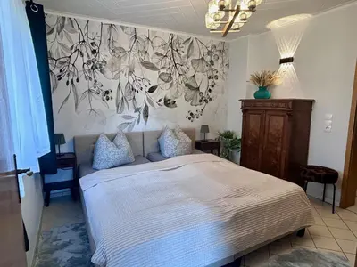 Ein Bett oder Betten in einem Zimmer der Unterkunft Ferien in Sachsen