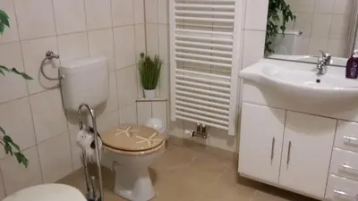 Ein Badezimmer in der Unterkunft 