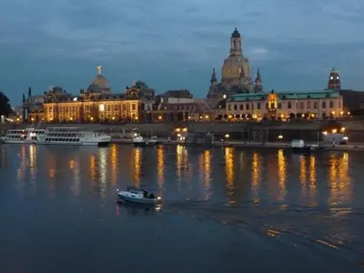 Blick auf einen Fluss in der Nähe der Ferienwohnung