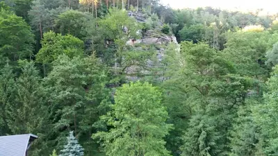 Naturlandschaft in der Nähe des Ferienhauses
