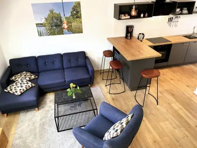 Ein Sitzbereich in der Unterkunft Hof Hanau